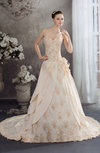 Disney Princess Church A-line Sweetheart Backless Chiffon-Satin Flower Bridal Gowns