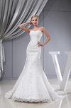 Glamorous Church Mermaid Sweetheart Cathedral Train Sequin Bridal Gowns