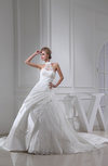Glamorous Hall Princess Illusion Cathedral Train Lace Bridal Gowns