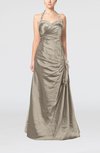 Mature A-line Sweetheart Backless Taffeta Paillette Evening Dresses