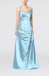 Mature A-line Sweetheart Backless Taffeta Paillette Evening Dresses