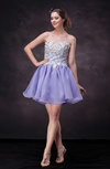 Casual Sleeveless Backless Mini Lace Prom Dresses