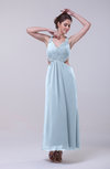 Informal Halter Sleeveless Zip up Ankle Length Sequin Prom Dresses