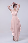 Classic A-line Sleeveless Zip up Chiffon Homecoming Dresses