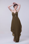 Classic A-line Sleeveless Zip up Chiffon Homecoming Dresses