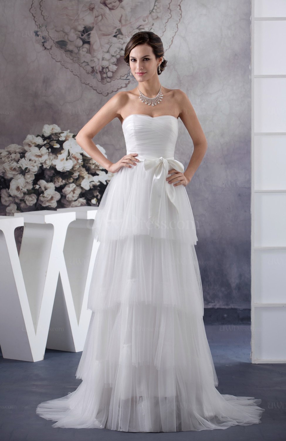 Inexpensive Bridal Gowns Plus Size Sleeveless Elegant Cinderella Spring ...