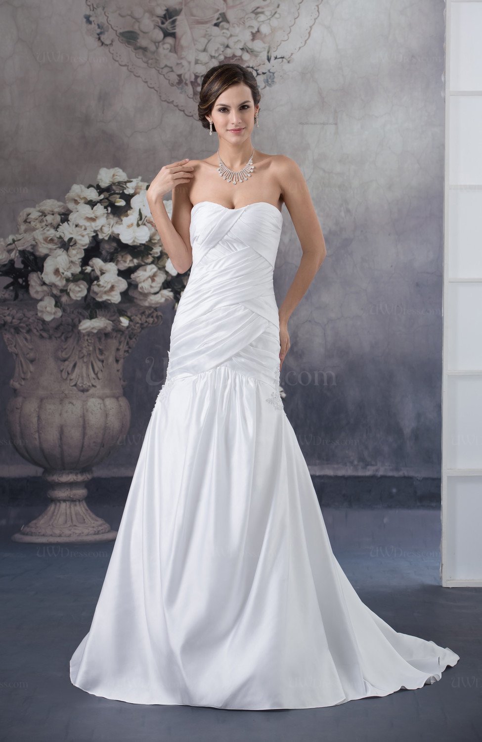 White Allure Bridal Gowns Inexpensive Unique Country Elegant Formal ...