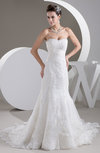 Mermaid Bridal Gowns Lace Backless Elegant Formal Full Figure Low Back