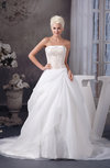 Allure Bridal Gowns Inexpensive Sexy Organza Country A line Backless Unique