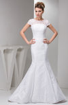 with Sleeves Bridal Gowns Lace Simple Full Figure Summer Spring Western