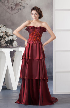 Burgundy Sexy Party Dress Unique Traditional Low Back Natural Elegant Hot Apple