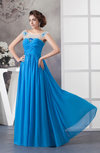 with Sleeves Bridesmaid Dress Chiffon Luxury Sheer Illusion Elegant Beaded