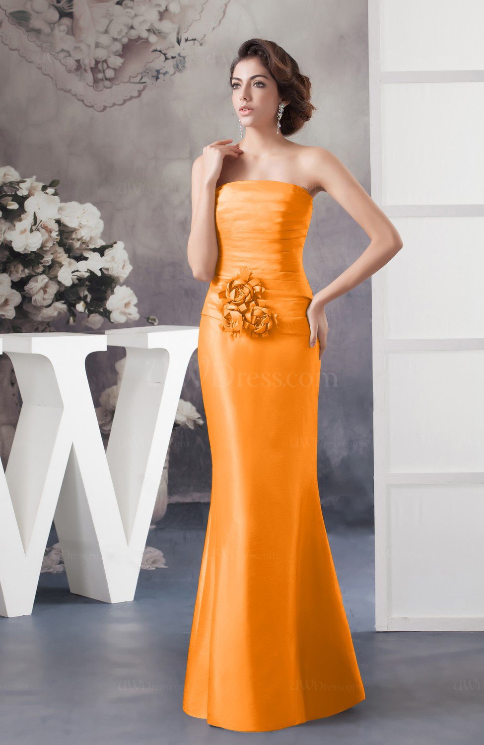 classy orange dresses