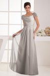 with Sleeves Bridesmaid Dress Chiffon Trendy Floor Length Amazing Classic
