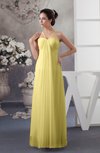 Chiffon Bridesmaid Dress Beach Elegant Casual Petite Simple Low Back A line