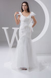 Lace Bridal Gowns Vintage Traditional Trumpet Full Figure Organza Spring
