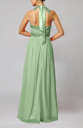 Sage Green Elegant A-line Sleeveless Chiffon Floor Length Ribbon ...