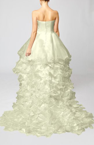 Platinum Modern Outdoor Baby Doll Sleeveless Zipper Organza Bridal