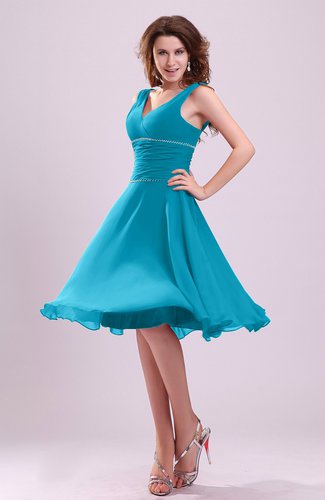turquoise bridesmaid dresses short