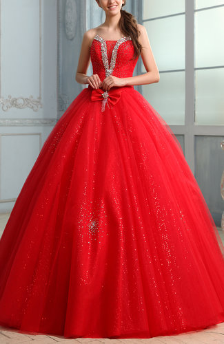 Cinderella Sleeveless Floor Length Bow Prom Dresses