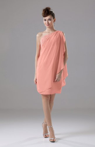 peach cocktail dress for wedding