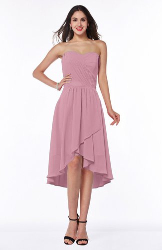 Mature A-line Sleeveless Zip up Ruching Plus Size Bridesmaid Dresses