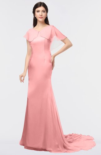 Flamingo Pink Bridesmaid Dress 4