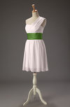 Cute A-line Zipper Chiffon Short Wedding Guest Dresses