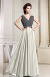 Elegant Sleeveless Zipper Chiffon Floor Length Pleated Prom Dresses