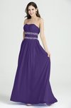 Classic A-line Strapless Sleeveless Chiffon Rhinestone Plus Size Prom Dresses