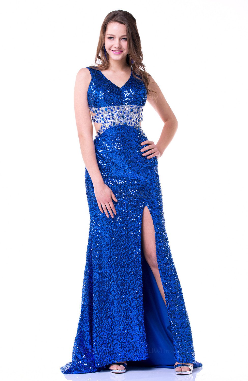 rhinestone plus size dress