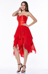 Modern A-line Strapless Chiffon Ruffles Plus Size Prom Dresses