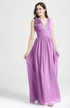 Glamorous V-neck Sleeveless Chiffon Sequin Plus Size Prom Dresses
