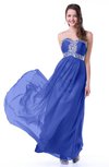 Romantic A-line Sweetheart Sleeveless Chiffon30 Floor Length Plus Size Prom Dresses