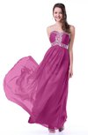 Romantic A-line Sweetheart Sleeveless Chiffon30 Floor Length Plus Size Prom Dresses