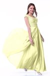 Elegant A-line Short Sleeve Zip up Paillette Plus Size Prom Dresses