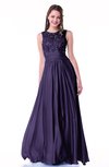 Romantic A-line Zipper Floor Length Sash Plus Size Prom Dresses