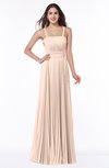 Mature Spaghetti Sleeveless Half Backless Floor Length Sash Plus Size Bridesmaid Dresses