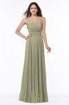 Mature Spaghetti Sleeveless Half Backless Floor Length Sash Plus Size Bridesmaid Dresses