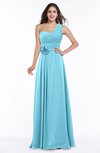 Elegant Asymmetric Neckline Zipper Chiffon Ruching Plus Size Bridesmaid Dresses