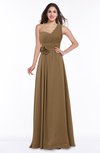 Elegant Asymmetric Neckline Zipper Chiffon Ruching Plus Size Bridesmaid Dresses