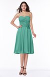 Modern A-line Sleeveless Zip up Tea Length Plus Size Bridesmaid Dresses
