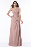 Gorgeous A-line Zipper Floor Length Ruching Plus Size Bridesmaid Dresses