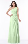 Gorgeous A-line Zipper Floor Length Ruching Plus Size Bridesmaid Dresses