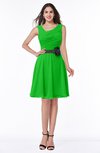 Elegant A-line V-neck Zip up Chiffon Plus Size Bridesmaid Dresses