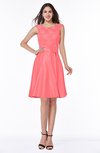 Romantic A-line Sleeveless Zipper No Plus Size Bridesmaid Dresses