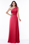 Elegant A-line Asymmetric Neckline Sleeveless Floor Length Sash Plus Size Bridesmaid Dresses