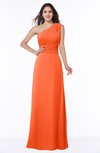 Elegant A-line Asymmetric Neckline Sleeveless Floor Length Sash Plus Size Bridesmaid Dresses