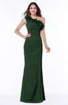 Modern Asymmetric Neckline Sleeveless Chiffon Floor Length Plus Size Bridesmaid Dresses