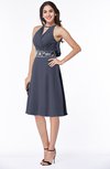 Mature A-line Halter Lace up Chiffon Rhinestone Plus Size Bridesmaid Dresses